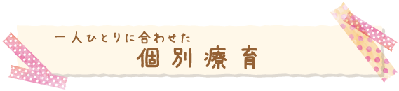 個別療育について